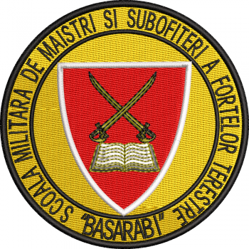 Emblema Scoala Militara De Maistri Militari Si Subofiteri Ai Fortelor Terestre Basarab I - INSIGNA